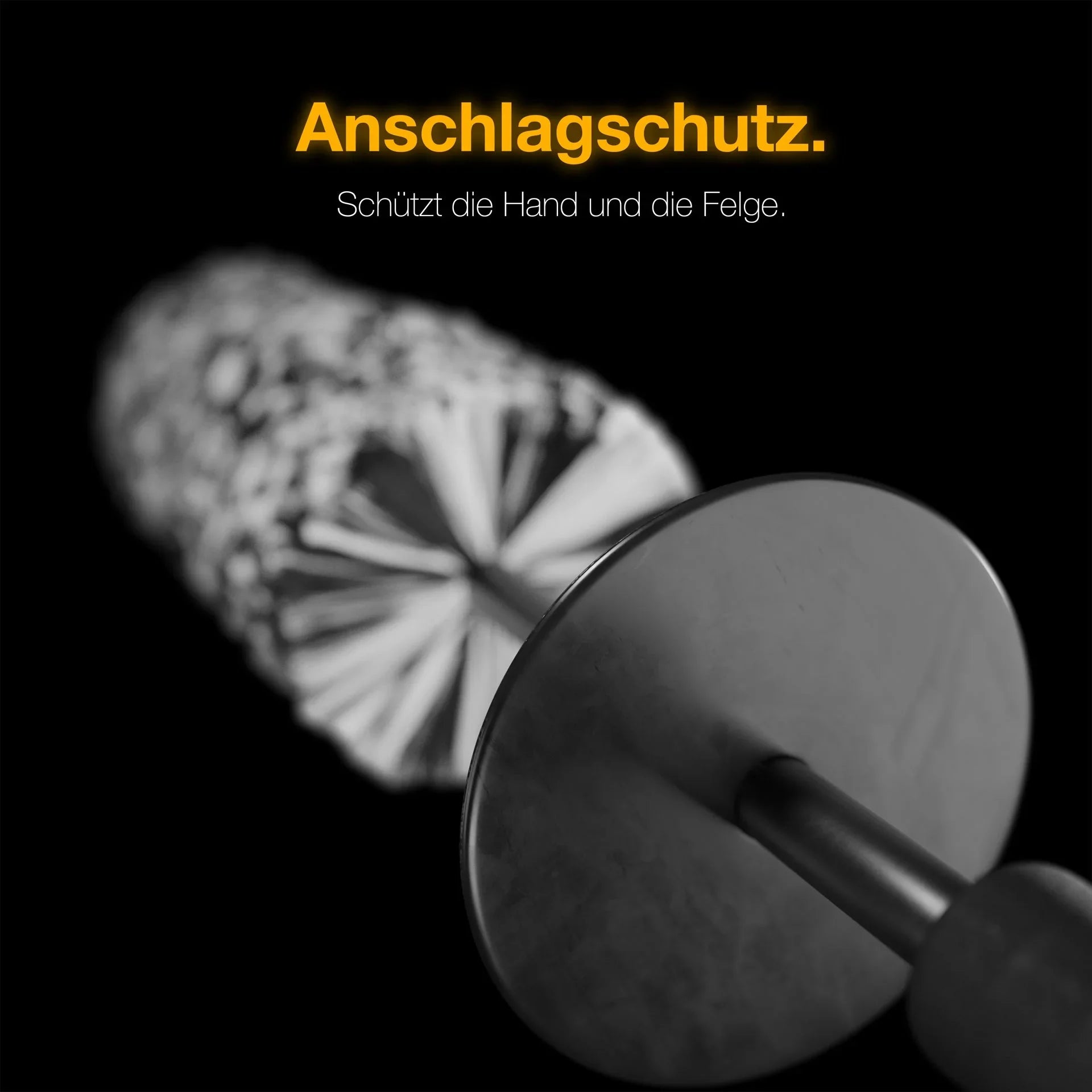 Biegbare Mikrofaser-Felgenbürste