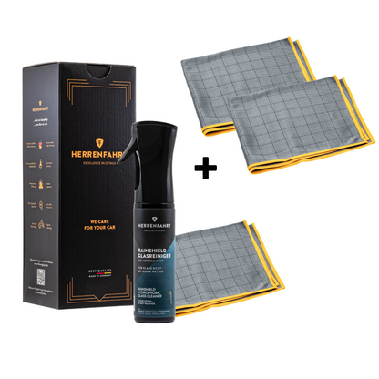 RainShield Glasreiniger + Carbontücher Sparbundle